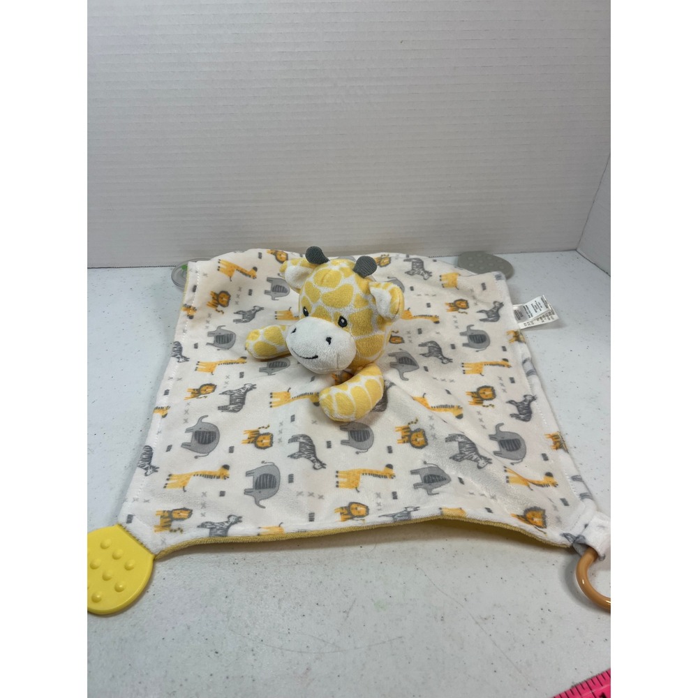 Bright Starts Snuggle Teethe Safari Giraffe Baby Security Blanket Lovey Teether